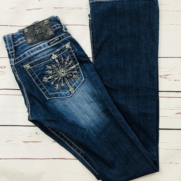 Miss Me Denim - Womens Miss Me JP5650B Boot cut Jeans Embellished